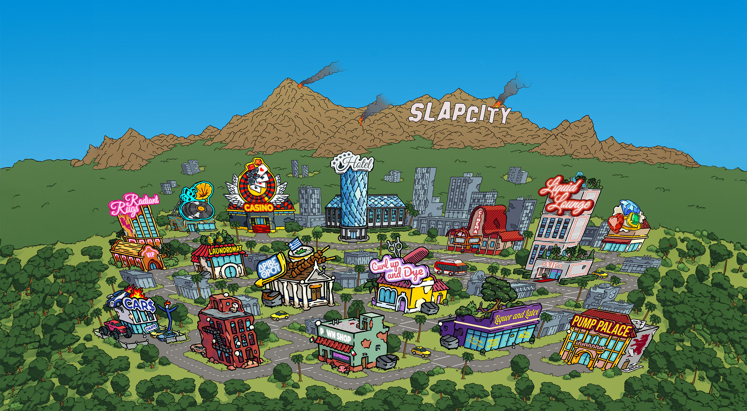 Slap City Map